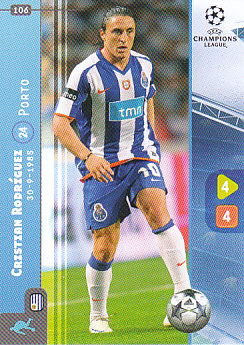 Cristian Rodriguez FC Porto 2008/09 Panini Champions League #106